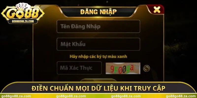 Điền chuẩn mọi dữ liệu khi truy cập
