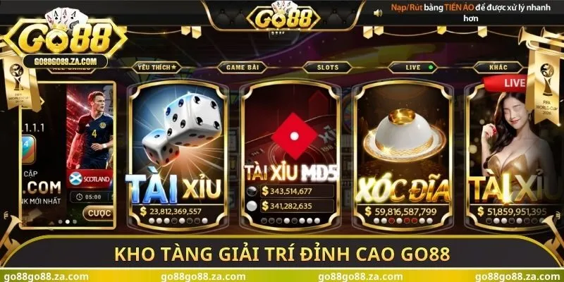 Kho tàng giải trí đỉnh cao GO88