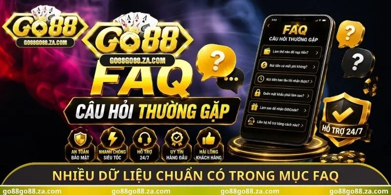 Nhiều dữ liệu chuẩn có trong mục FAQ