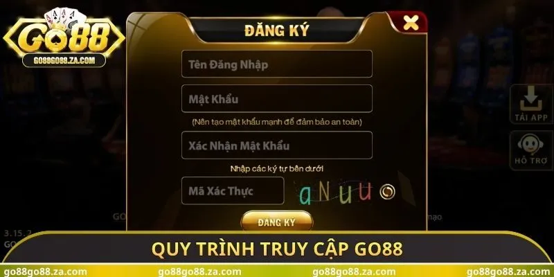 Quy trình truy cập GO88