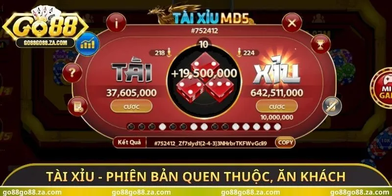 Tài xỉu - Phiên bản quen thuộc, ăn khách
